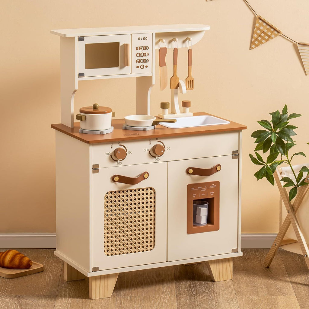 ROBOTIME Wooden Play Kitchen
Durable, stylish, and designed for ages 3+
