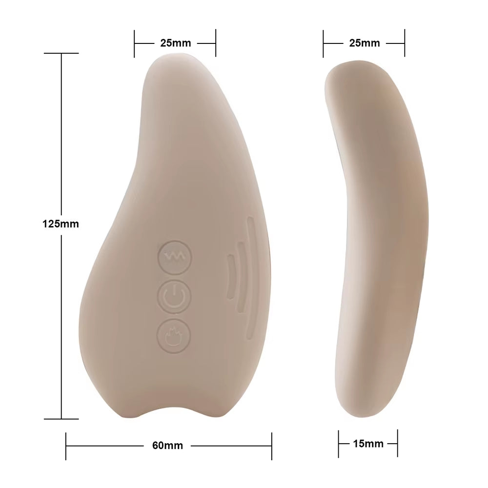 Warming Lactation Massager Soft Silicone Breast Massager for Breastfeeding Heat + Vibration for Clogged Ducts Improved Postpartu