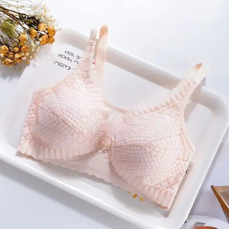 Front Button Maternity Nursing Bra Adjustable Gathered Underwear Comfortable Breastfeeding Bra for Feeding Pregnant Women Clothe
