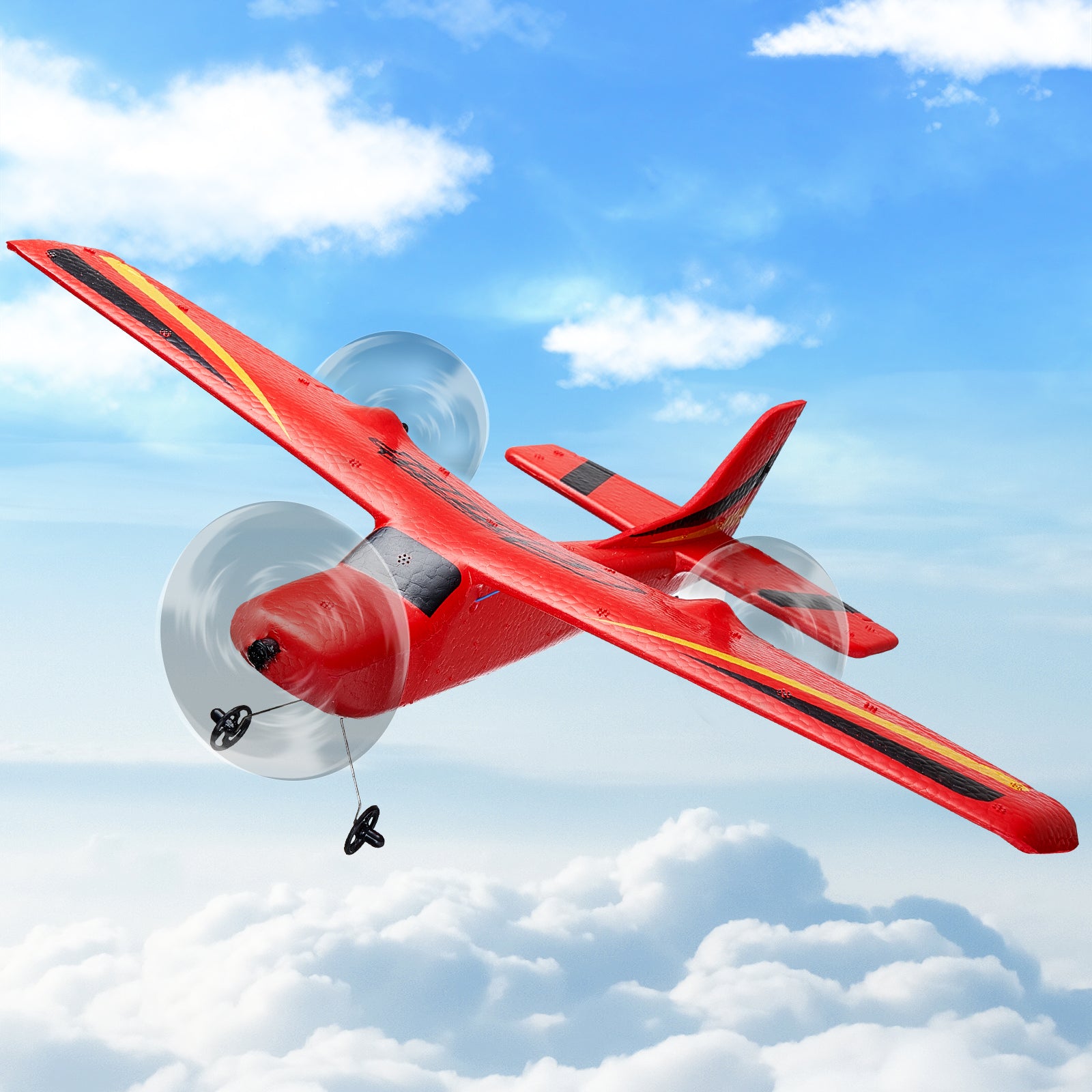 VEVOR RC Airplane EPP Foam RC Plane Toy with 2.4 Ghz Remote Control 2 Batteries