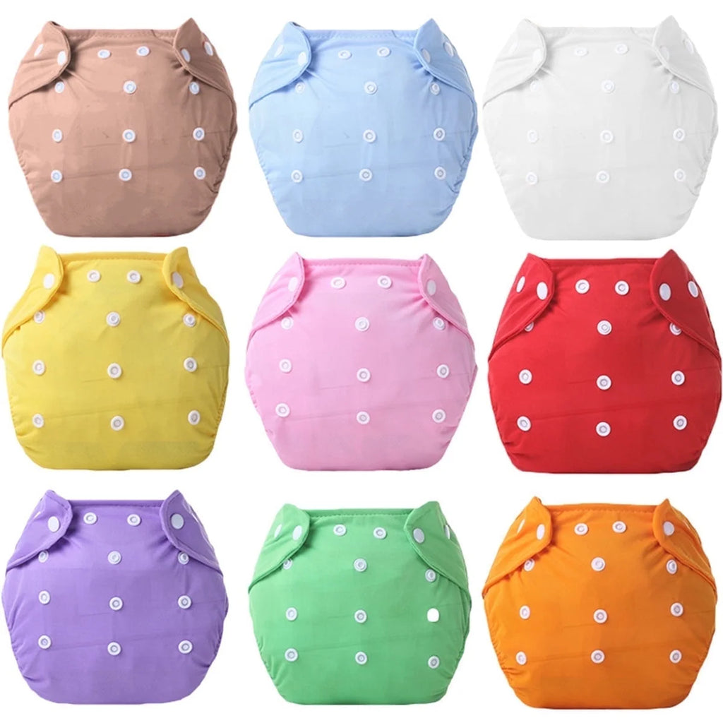 Baby Cloth Diapers 8 Pack Adjustable Washable and Reusable Pocket Diapers for Baby Girls-No Inserts