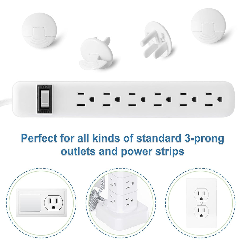 Outlet Covers Baby Proofing White -  38 Pack Plug Covers for Electrical Outlets, Child Proof Socket Covers, Baby Safety Products for Home, Office, Easy Insatllation, Protect Babies