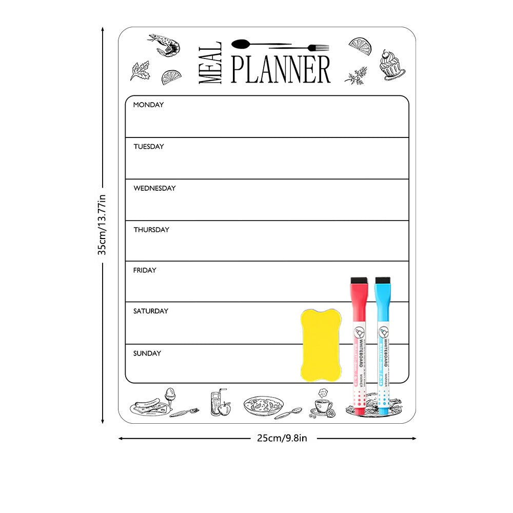 Magnetic Fridge Message Board, Having a Super Large Writing Area and Made with Fine Craftsmanship, an Essential Single Item for the Kitchen.