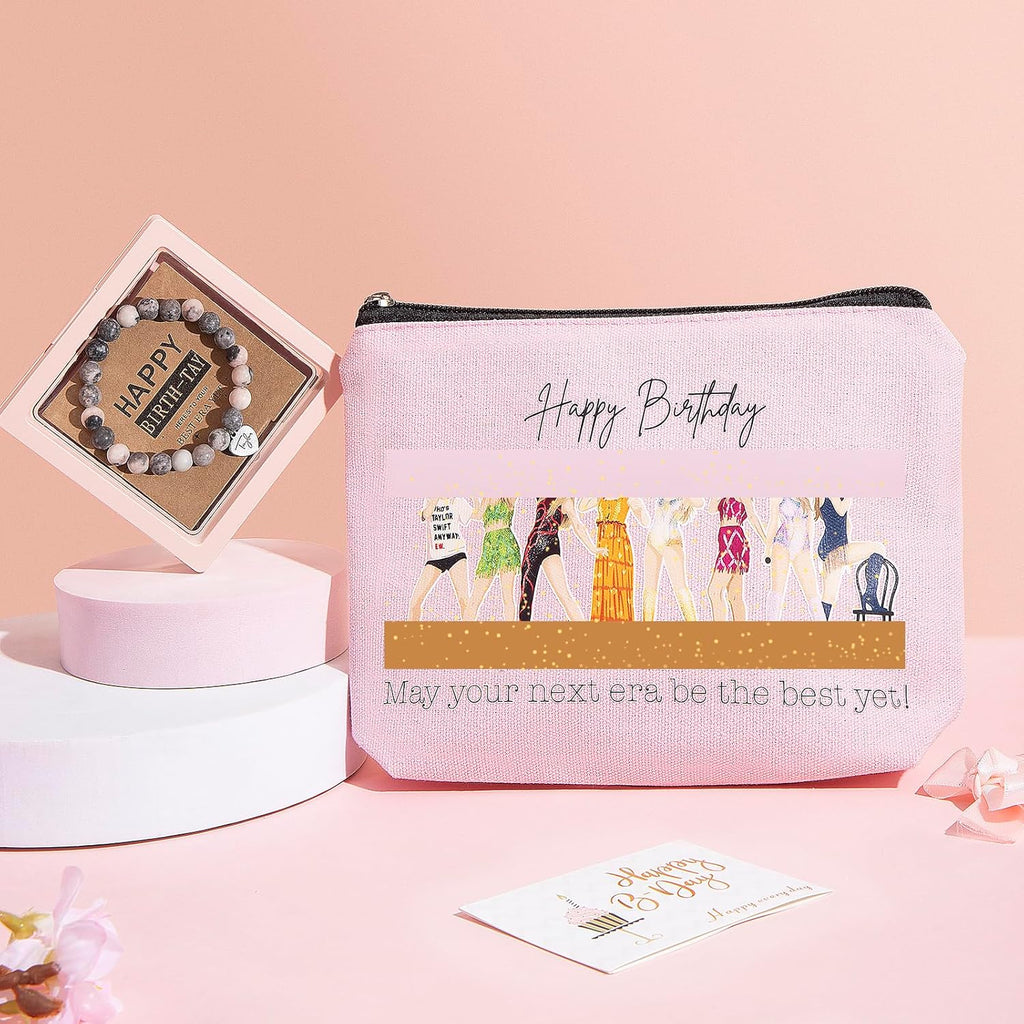 Happy Birthday Gifts: Rose Basket for Women - Friend, Daughter, Sister, Coworker - Bath Spa Gifts Set & Self Care Box